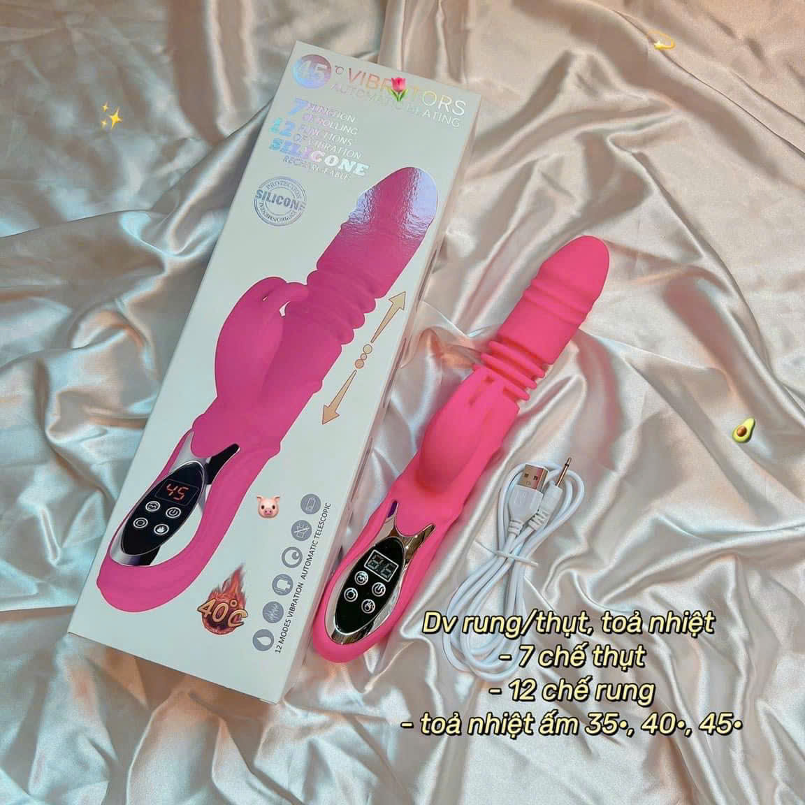 DƯƠNG VẬT GIẢ RABBIT VIBRATOR CAO CẤP