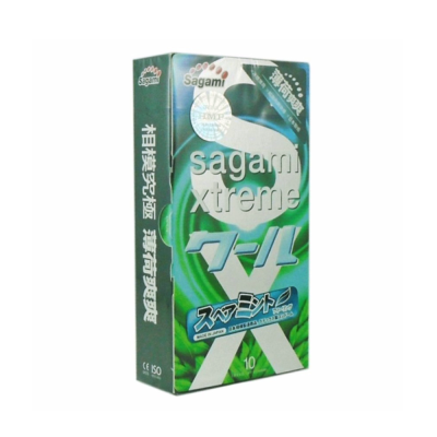 Bao Cao Su Siêu Mỏng Hương Bạc Hà Sagami Xtreme Spearmint Hộp 10 Chiếc