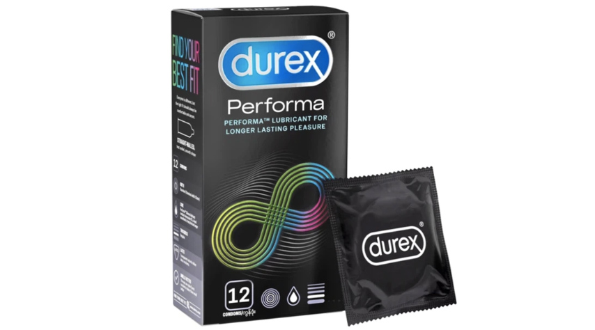 Bao cao su Durex Performa kéo dài thời gian hưng phấn 52mm hộp 12 cái