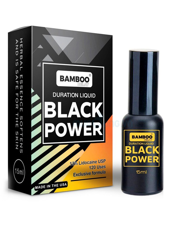 Chai xịt Bamboo Delay Black Power